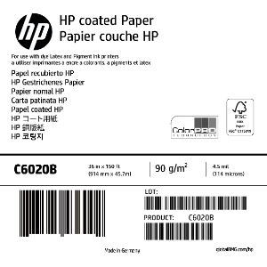 HP C6020B 36인치 코팅지