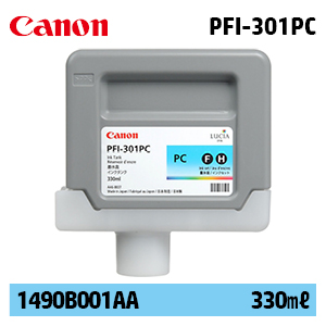 캐논 PFI-301PC 330㎖ 연한 파랑(Photo Cyan) 정품 잉크 카트리지 (1490B001AA)