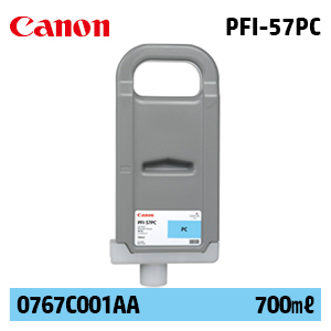 캐논 PFI-57PC 700㎖ 연한 파랑(Photo Cyan) 정품 잉크 카트리지 (0767C001AA)