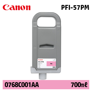 캐논 PFI-57PM 700㎖ 연한 빨강(Photo Magenta) 정품 잉크 카트리지 (0768C001AA)
