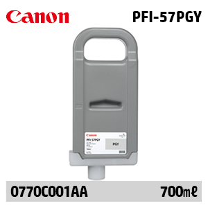 캐논 PFI-57PGY 700㎖ 연한 회색(Photo Gray) 정품 잉크 카트리지 (0770C001AA)