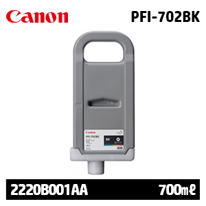 캐논 PFI-702BK 700㎖ 검정(Black) 정품 잉크 카트리지 (2220B001AA)