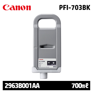 캐논 PFI-703BK 700㎖ 검정(Black) 정품 잉크 카트리지 (2963B001AA)