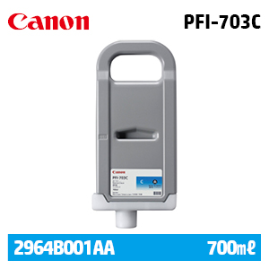 캐논 PFI-703C 700㎖ 파랑(Cyan) 정품 잉크 카트리지 (2964B001AA)