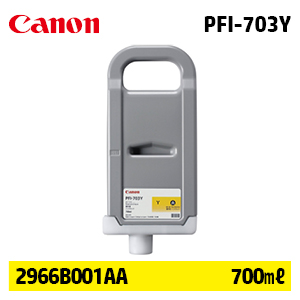 캐논 PFI-703Y 700㎖ 노랑(Yellow) 정품 잉크 카트리지 (2966B001AA)