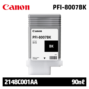 캐논 PFI-8007BK 90㎖ 검정(Black) 정품 잉크 카트리지 (2148C001AA)