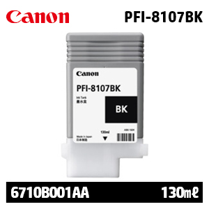 캐논 PFI-8107BK 130㎖ 검정(Black) 정품 잉크 카트리지 (6710B001AA)
