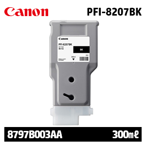 캐논 PFI-8207BK 300㎖ 검정(Black) 정품 잉크 카트리지 (8797B003AA)