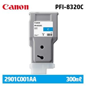 캐논 PFI-8320C 300㎖ 파랑(Cyan) 정품 잉크 카트리지 (2901C001AA)