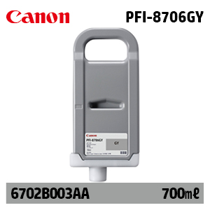 캐논 PFI-8706GY 700㎖ 회색(Gray) 정품 잉크 카트리지 (6702B003AA)