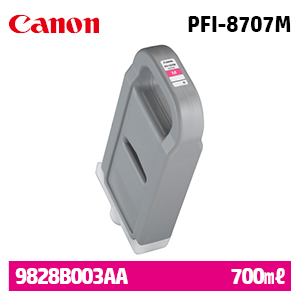 캐논 PFI-8707M 700㎖ 빨강(Magenta) 정품 잉크 카트리지 (9828B003AA)