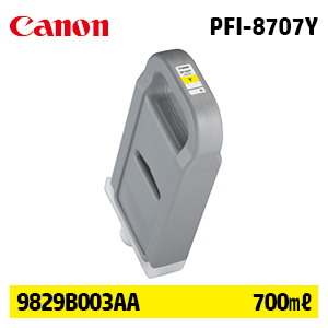 캐논 PFI-8707Y 700㎖ 노랑(Yellow) 정품 잉크 카트리지 (9829B003AA)